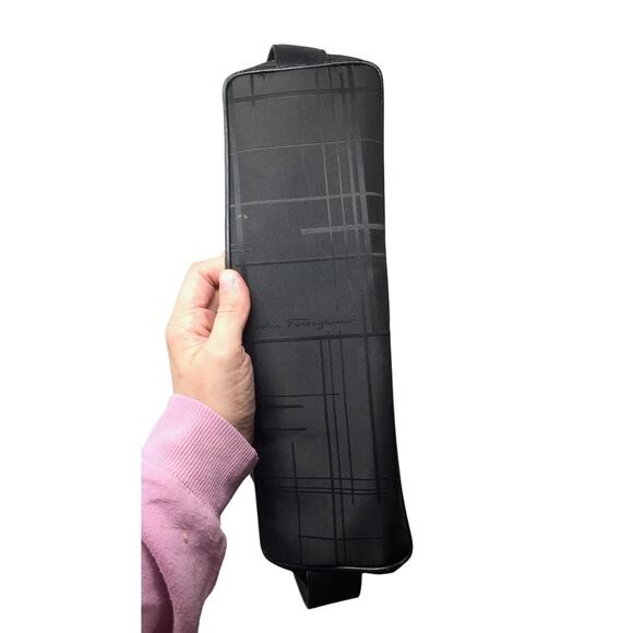 Salvatore Ferragamo Black Nylon Shoulder Bag - Picture 6 of 15